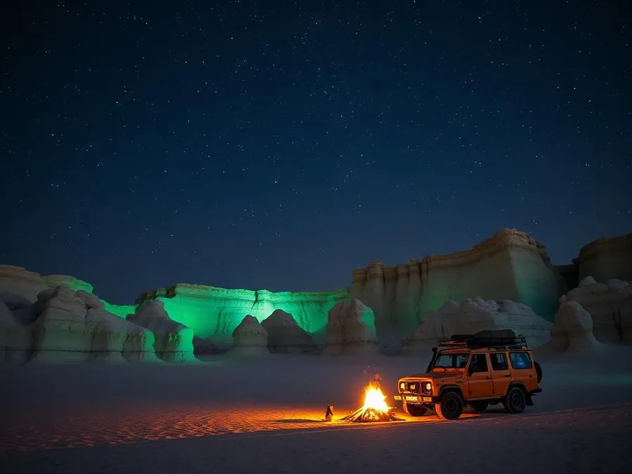 Deserts & Oases — White Desert · Bahariya · Siwa Oasis · Great Sand Sea · overnight camping